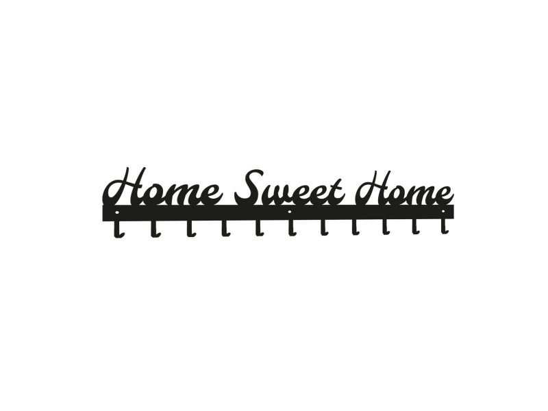Metalowy wieszak na ubrania - Home Sweet Home 01